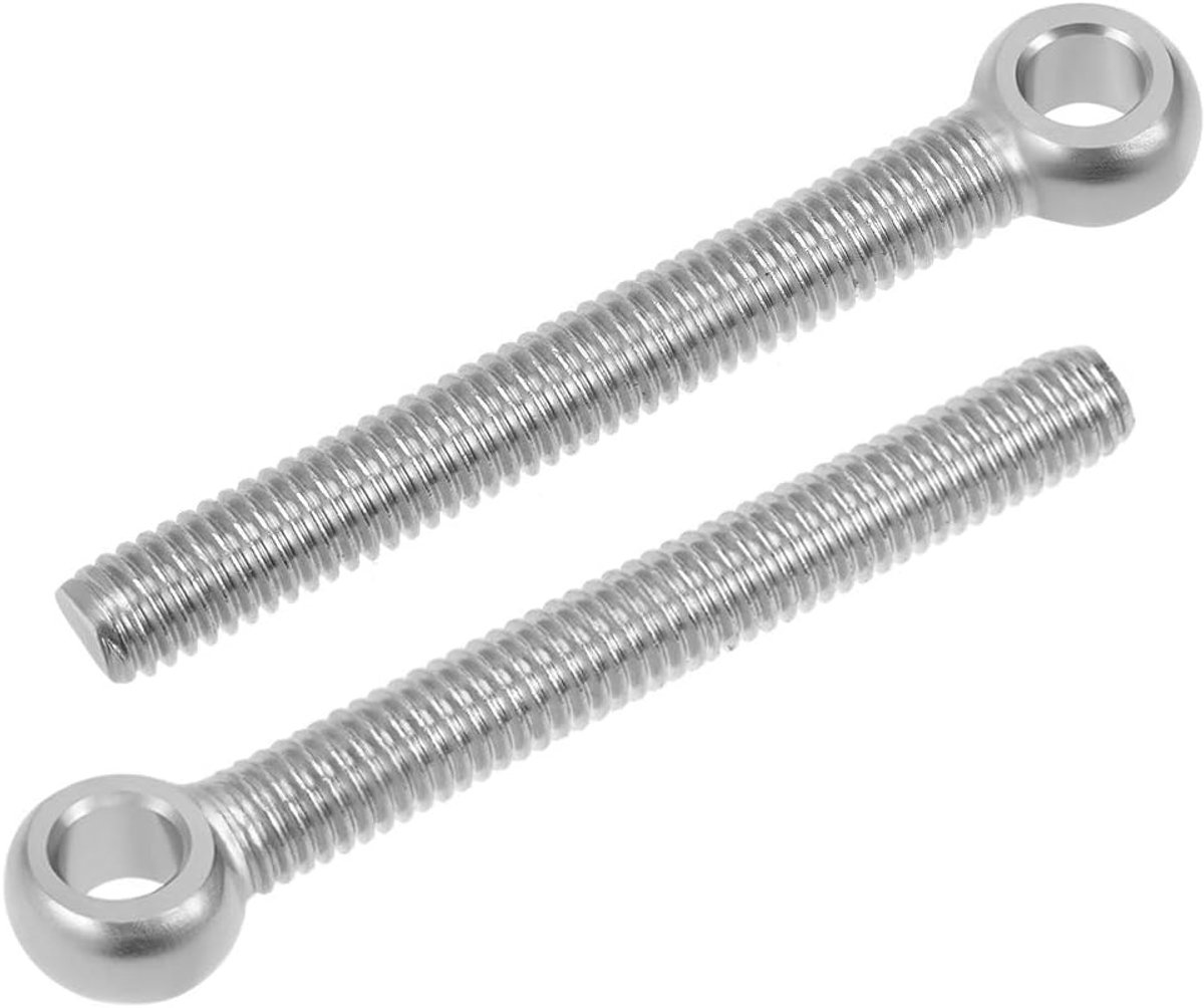 Sourcing map 2 stuks M6 x 50 mm 304 roestvrij staal machine schouder hefoogschroef draad M6x50mm-10pcs