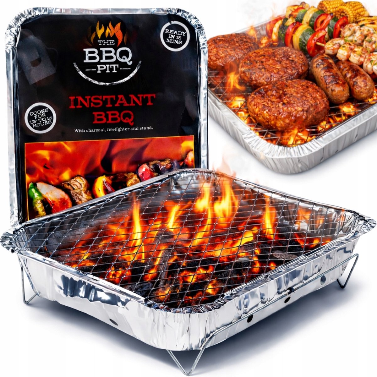 Wegwerp BBQ Grill Compleet - Compact & Klaar voor Gebruik