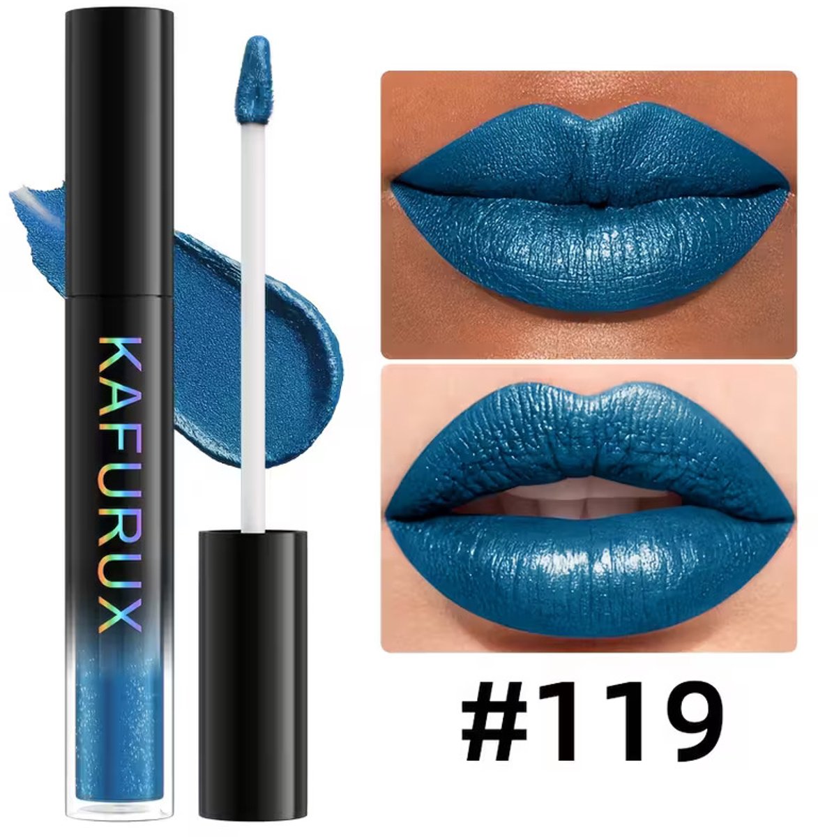 Pearly Lip Gloss Cobalt Blue – Langhoudende Shimmer Lipgloss met Parelmoerglans – Waterproof Lipgloss