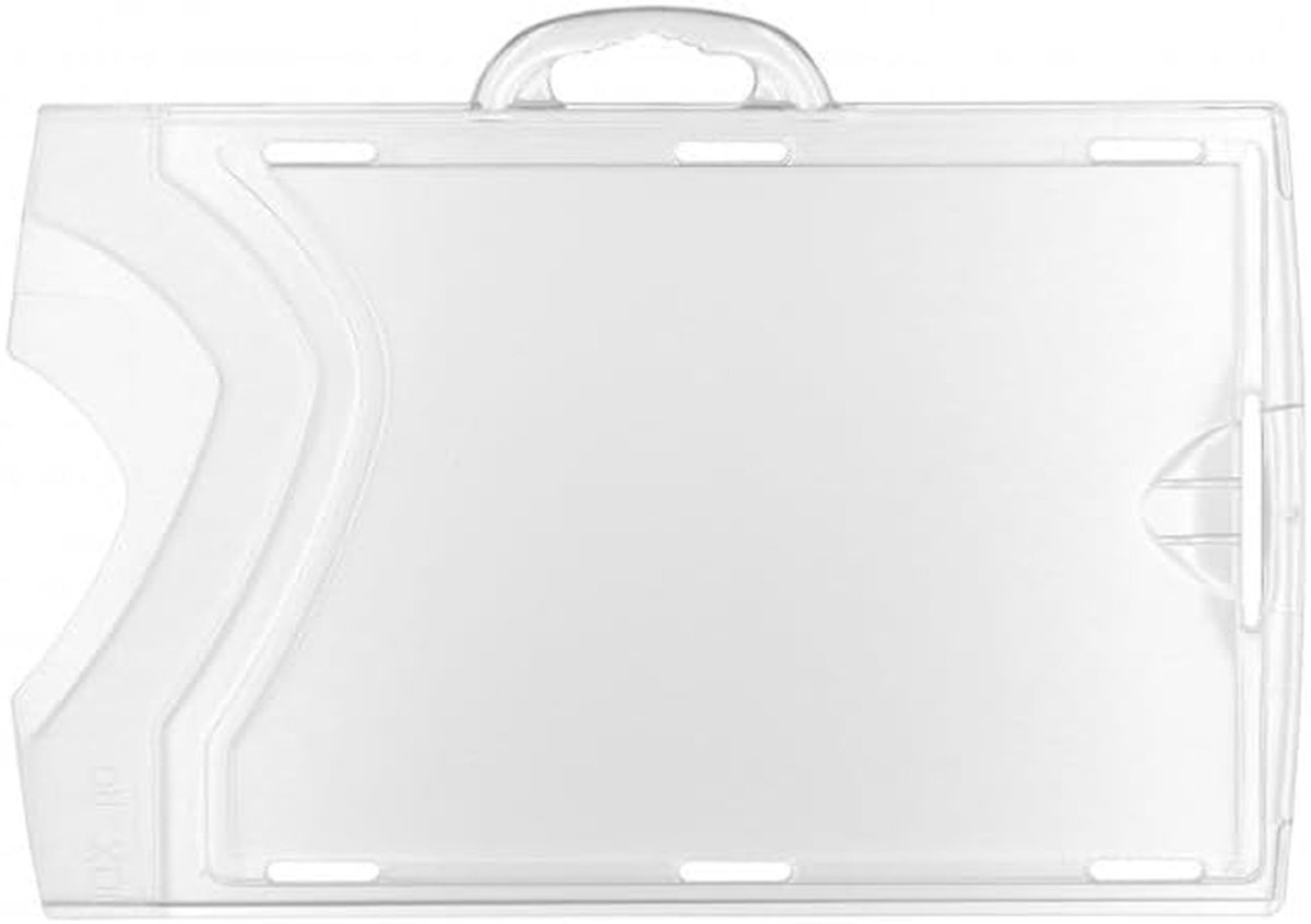 Transparante badgehouder - Kaarthouder - Identificatie Tonen - Uv-bestendig polycarbonaat - 100 stuks - Transparant