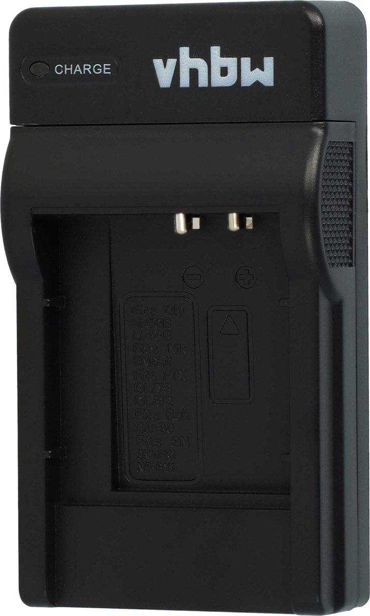 vhbw USB-C-oplader compatibel met Nikon Coolpix S560, S550 camera/camcorder - oplaadstation + USB-C-kabel met oplaadindicator