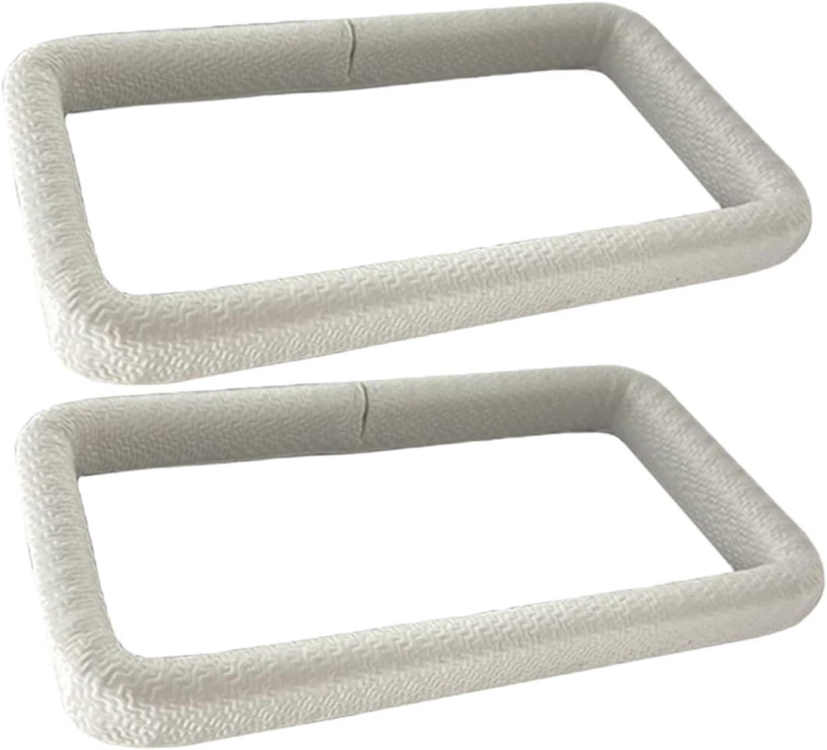 Dakgoot Afvoer Beschermers - Verstop Deksels - Voorkom Verstoppingen - Veilig en Duurzaam Rubber - 7.5x5CM - Wit