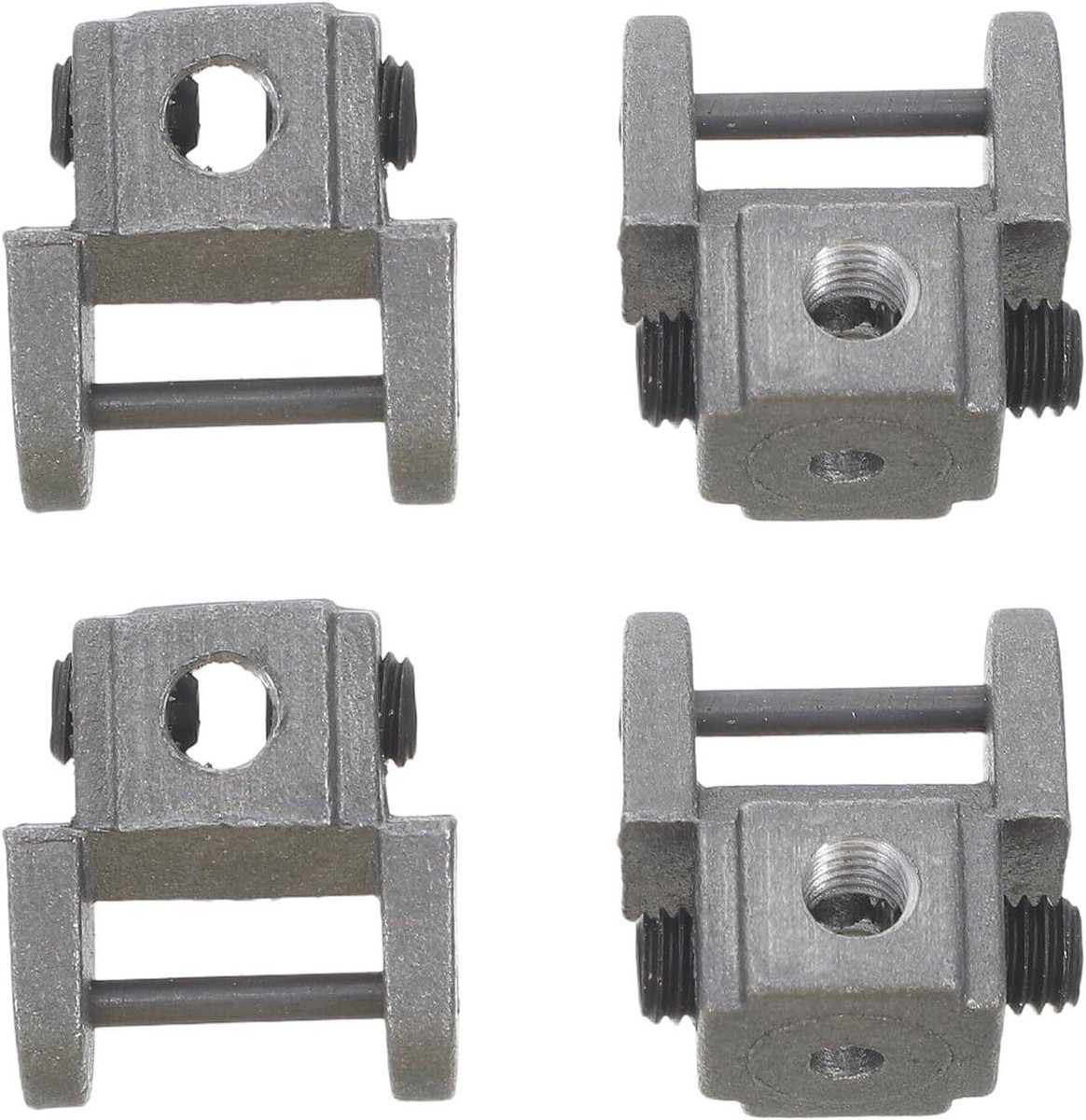 Figuurzaagbladklemmen - Zaagbladhouder - Precisie Zagen - Nauwkeurige Klemkop - 2.00X1.80X1.20CM - Zilver