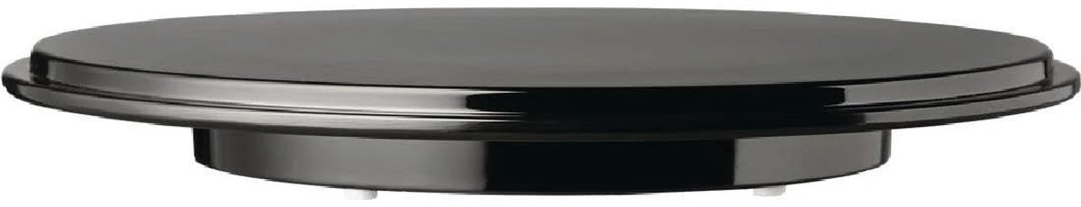 GK858 Pure ronde taartschaal, Melamine, Zwart