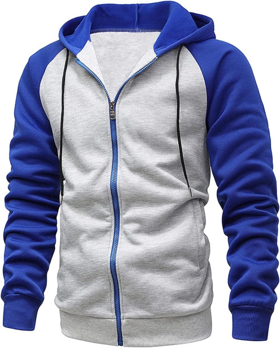 Hoodies Zip Up Fleece Lichtgewicht Lange Mouw Hoodies Voor Mannen Hooded Sweatshirt S-2XL