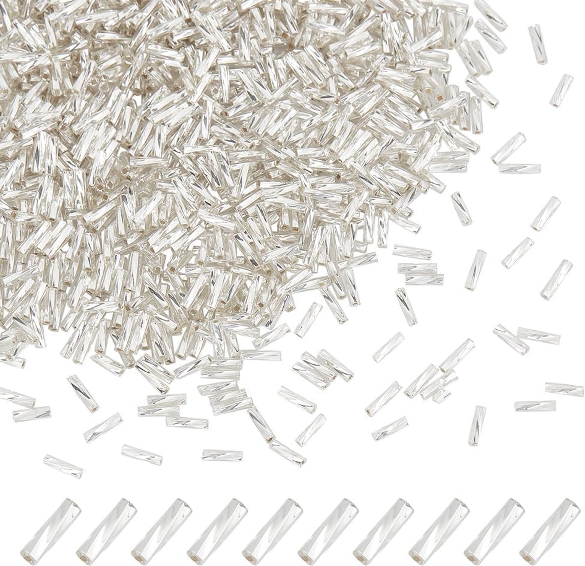 Kralen Kit Glas Kristal Kralen Losse Spacer Bead Glas Glas Connector Circulaire Bedels voor Oorbellen Kettingen Taille Ketting Sieraden DIY Ambachten Maken Gat: