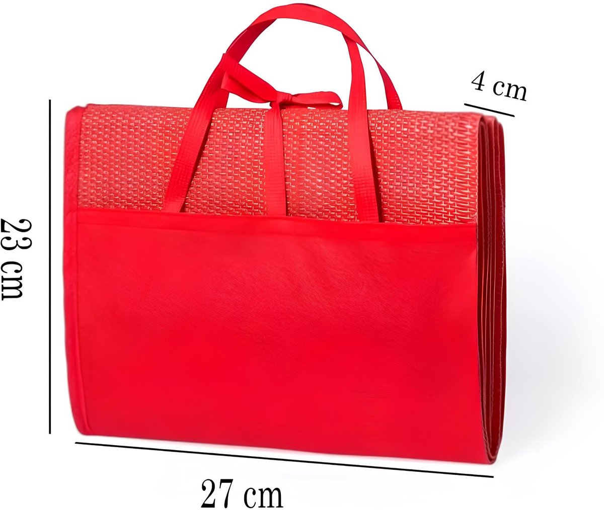 SnelShoppen - Opvouwbare Strandmat met Opblaasbaar Kussen 180 x 80 cm - Ideaal voor Zee, Zwembad, Tuin en Vakantie - Met Handgrepen en Comfortabel Des