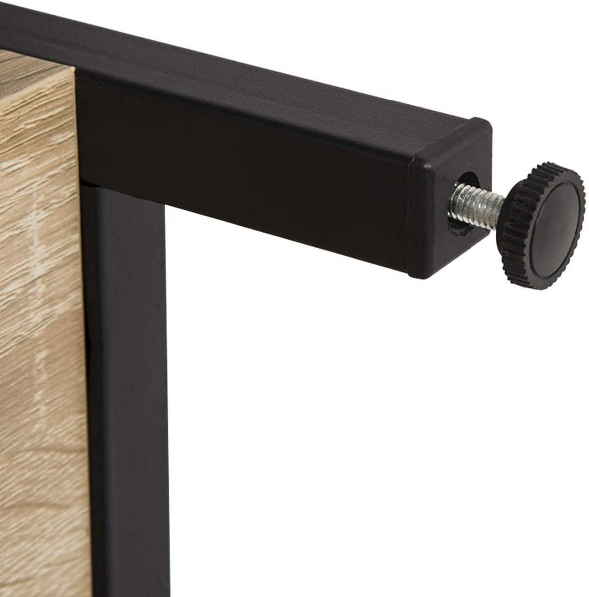 SureDeal® - Boekenkast - Kast MDF metaal - 80x35x97 cm - Licht eiken
