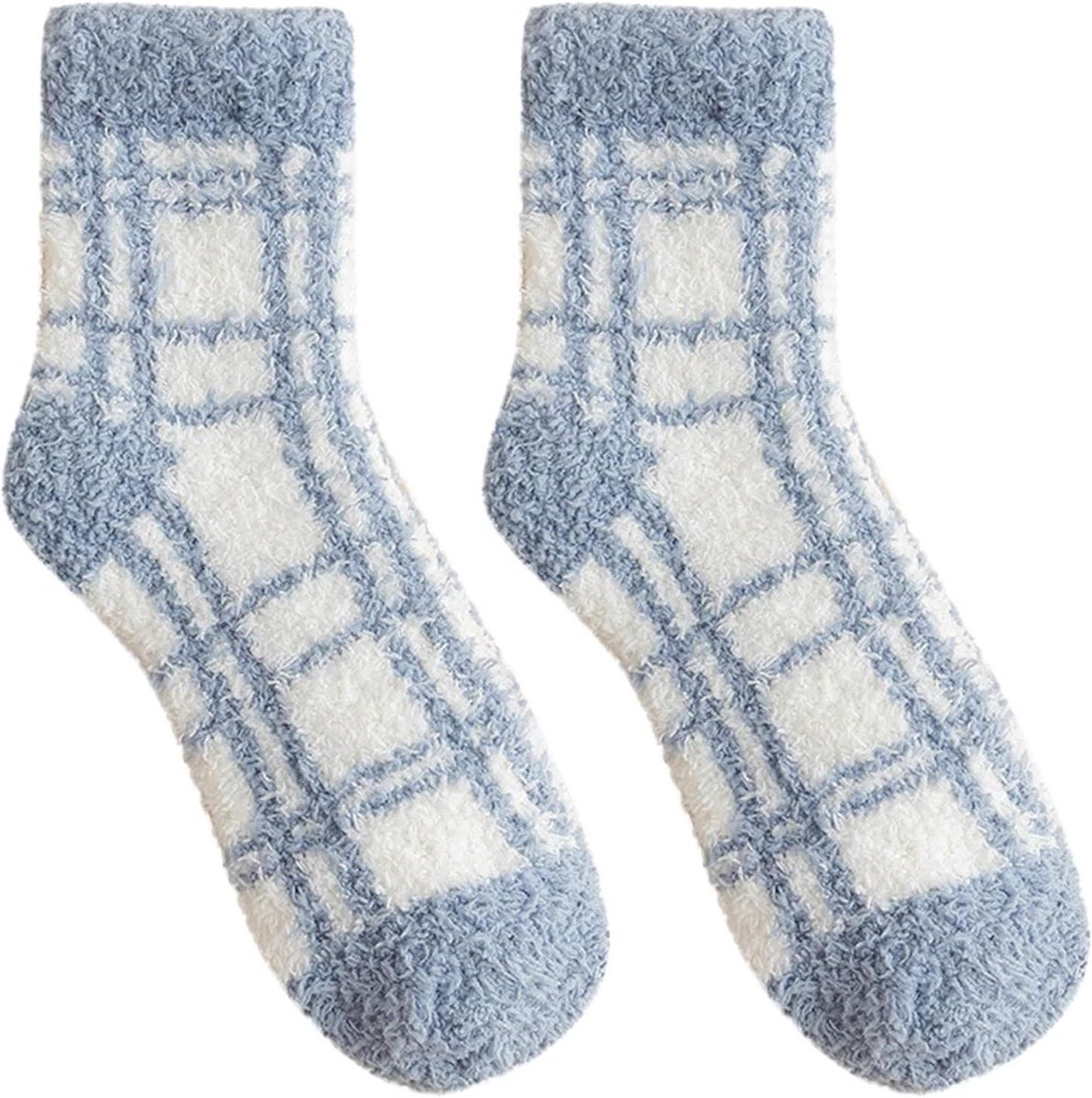 Pluche Sokken - Huissokken Bed sokken - Warmte en Comfort - Zacht en Elastisch - One Size - Gedessineerd
