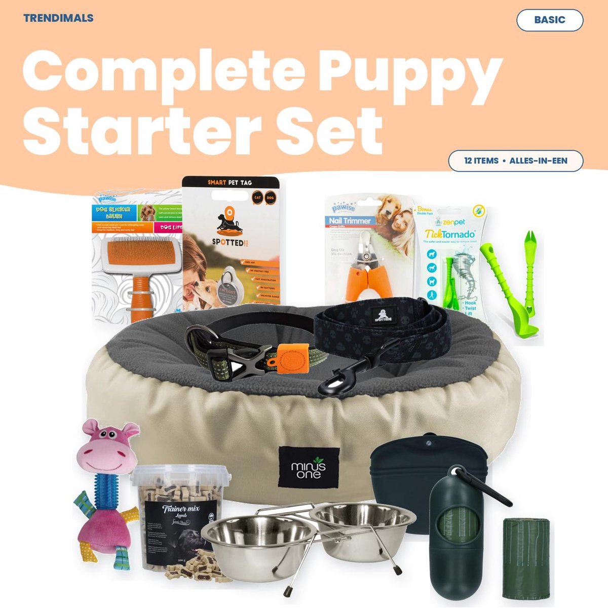 Puppy Pakket Hond Basic 12-delig