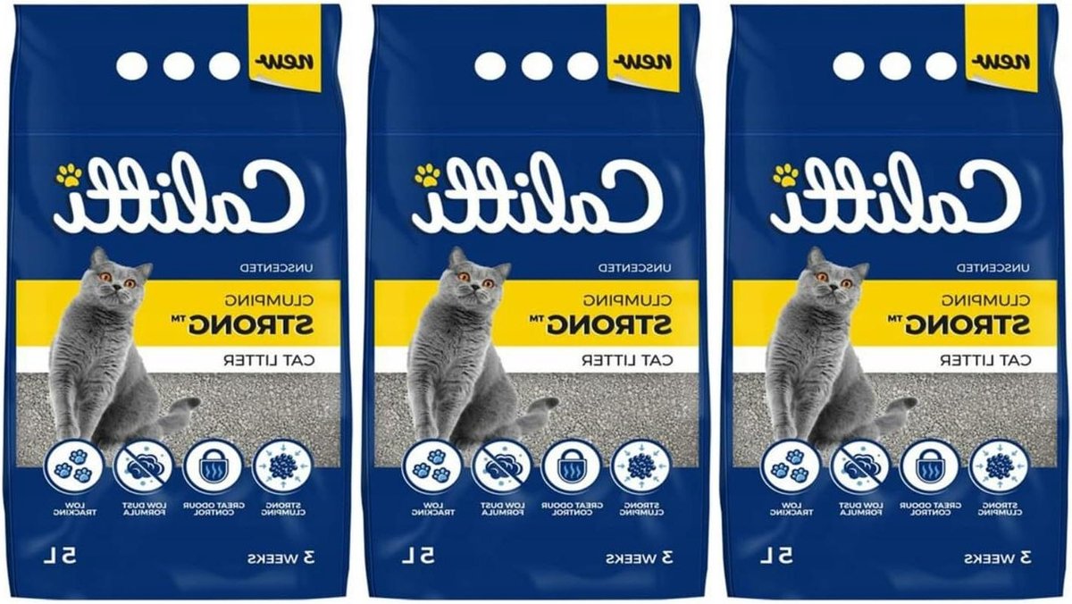 Kattenbakvulling Bentoniet - Klaar voor Gebruik - Hygiënisch Huisdier - Sterk Klontvormend - 3x 5 Liter - N.v.t.