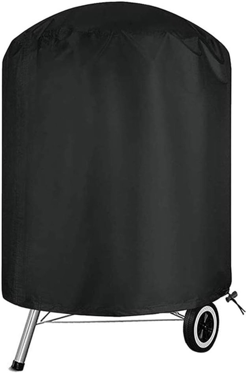 SnelShoppen - Barbecuehoes Waterdichte Ronde Kogelgrillhoes 71x73 cm - Robuuste BBQ-afdekhoes - Gasgrill Hoes - Winddicht, UV- en Waterdicht met Trekk