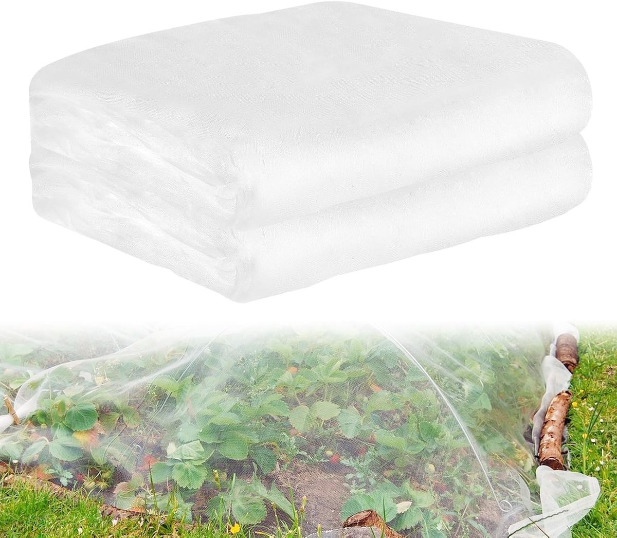 Insectenbeschermnet 3 m x 10 m voor Tuin, Balkon en Planten - Fijnmazig Net tegen Wasp en Muggen, Ideaal voor Groenten en Bloemen