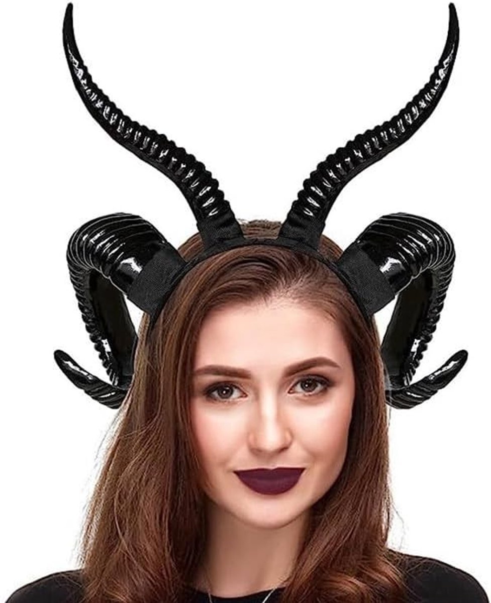 Decoratieve Hoorn Antilope Hoofdtooi voor Halloween en Pasen - Unieke Kostuumaccessoires voor Foto Props