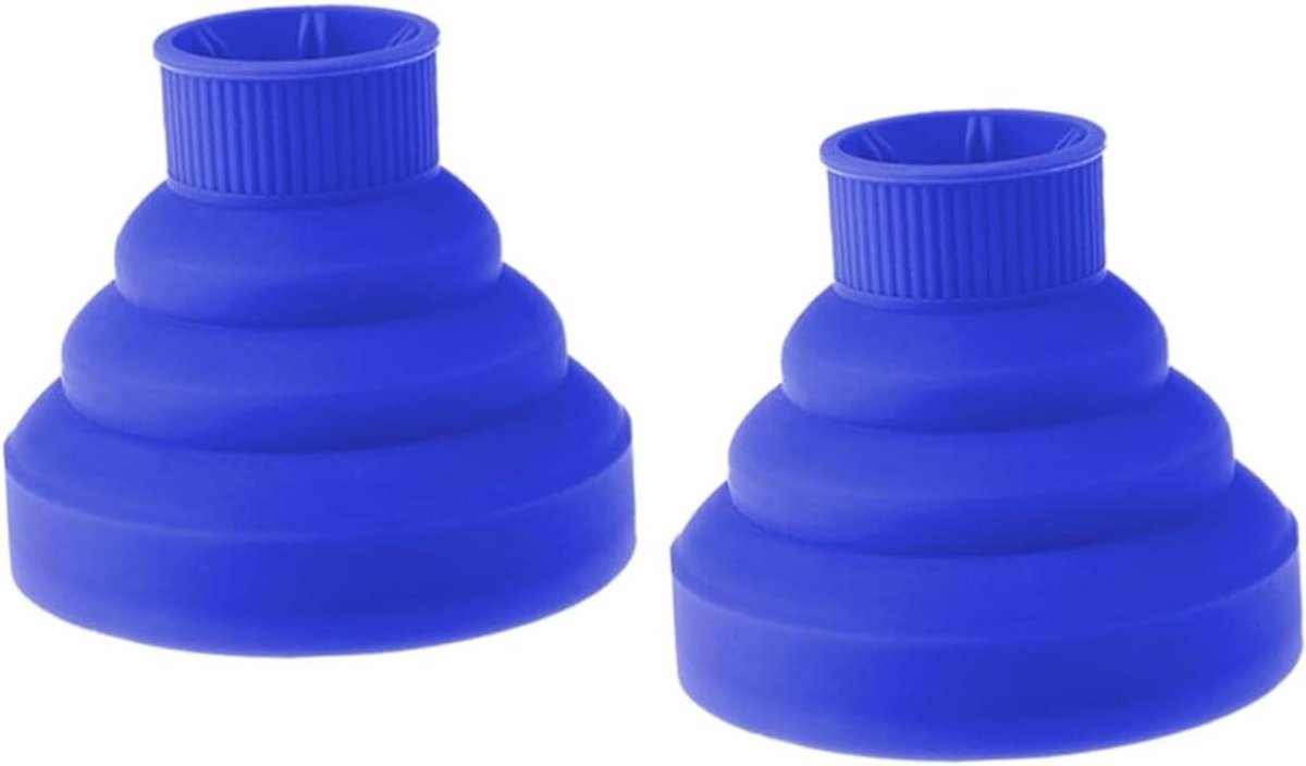 Haardroger Diffuser - Bladblazer Opzetstuk Krullen - Haar Drogen - Gelijke Luchtstroom - 13.7 cm Nozzle Diameter - Blauw