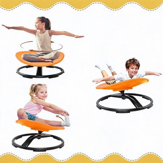 Kinder Sensorische Draaistoel - 360° Draai Stoel - TOT 100kg - Antislip - Veilig - Balans Speelgoed - Voor ADHD en Autisme - Thuis en School - Coördinatie & Evenwicht — afbeelding 5
