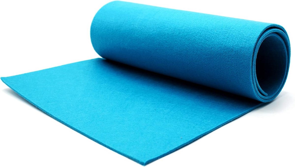Tafelloper van vilt 40x150cm in petrol blauw, afwasbaar, tafelband, modern tafelkleed voor elke gelegenheid. Bescherming voor elk tafeloppervlak