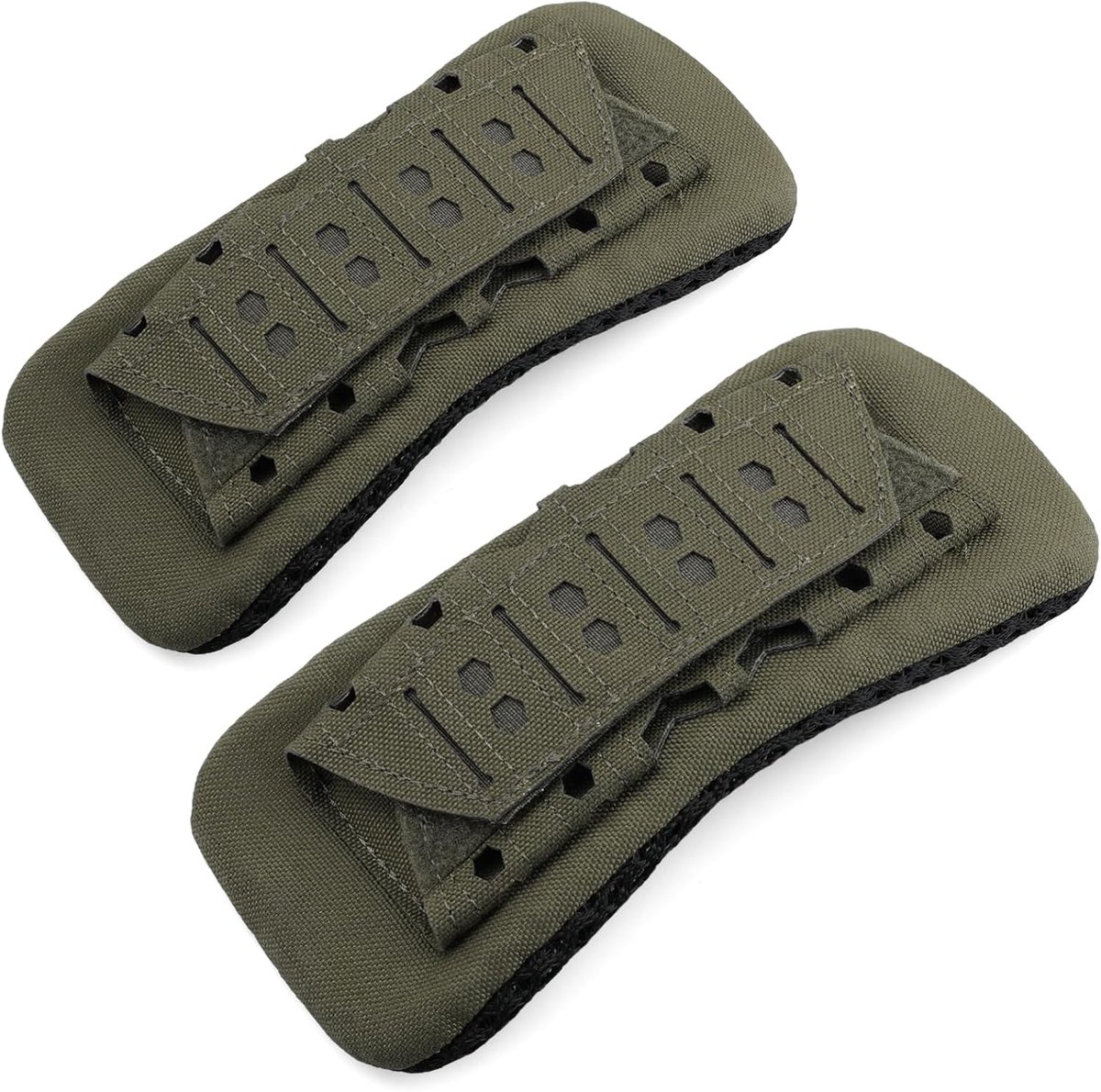 Schouderpad voor Vest Carrier, 2 Pack Plaat Schouderpads Strap Kussen Vest Accessoires Ademend Schouderpads Zachte Mesh Pads Met Buiten Survival Rugzakken voor Mannen