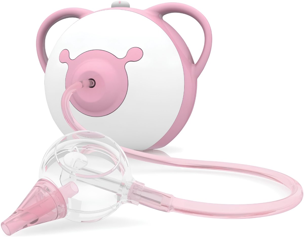 JCP® Neusreiniger Baby - Baby Neusreiniger - Neusreiniger - Wit en Roze - 18cm x 18cm x 18cm