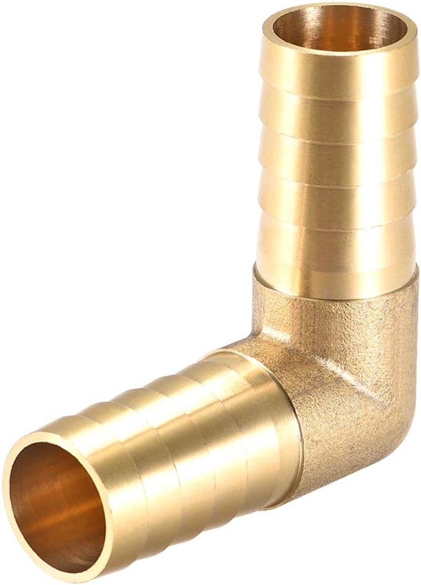 sourcing map 19mm weerhaak messing 90° hoekbuisconnector koppeling koppeling slangadapter