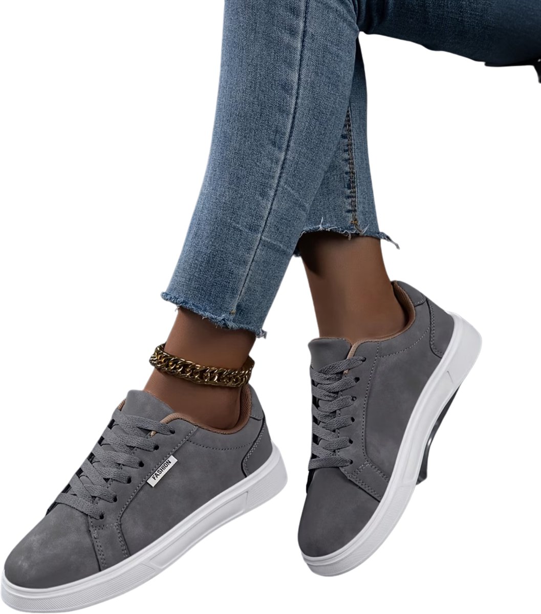Currero Schoenen Dames Sneakers Comfortabel Slippers Casual Volwassenen Donkergrijs 41.5
