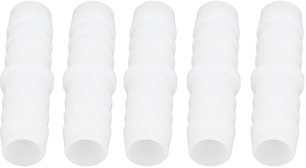 10 Stks Plastic Slangpilaar Fitting, Prikkeldraad Splitser Mender Joint Adapter Plastic Slangpilaar Fitting Rechte Gelijke Prikkeldraad Splitser Mender Joint Unie Adapter (14-14 mm door)