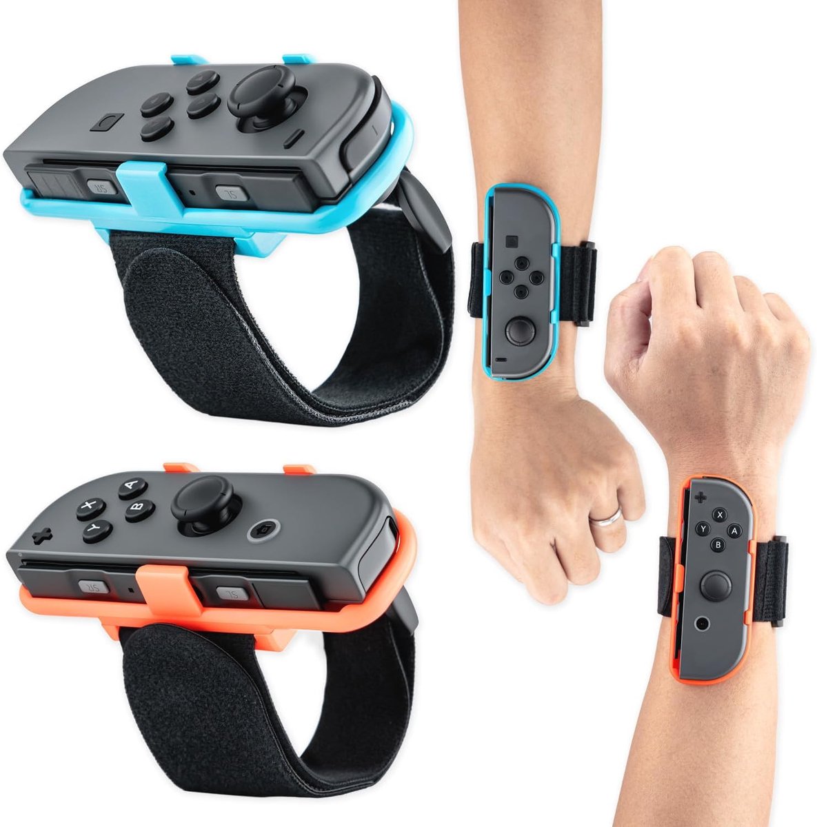 Adjustable Wrist Band Strap NS Switch Joycon Controller Hand Strap 1 Pair
