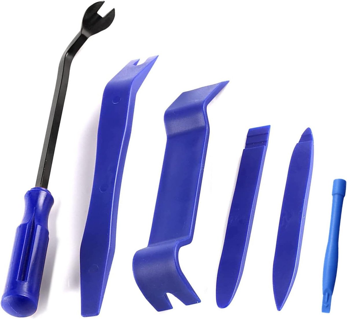 6 Stuks gereedschap sierlijstwiggen auto demontage gereedschap | sierlijstwiggen binnenbekleding set bevestigingsklinknagelverwijderaar, kunststof hefboom gereedschap, dashboard bekleding