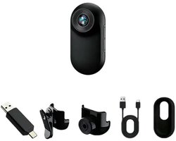 360° Actiecamera, Mini Action Cam 1080P, Magnetische Zak-Duimcamera, Helmcamera, Motorfiets Bodycam, Outdoor Sportcamera met Scherm