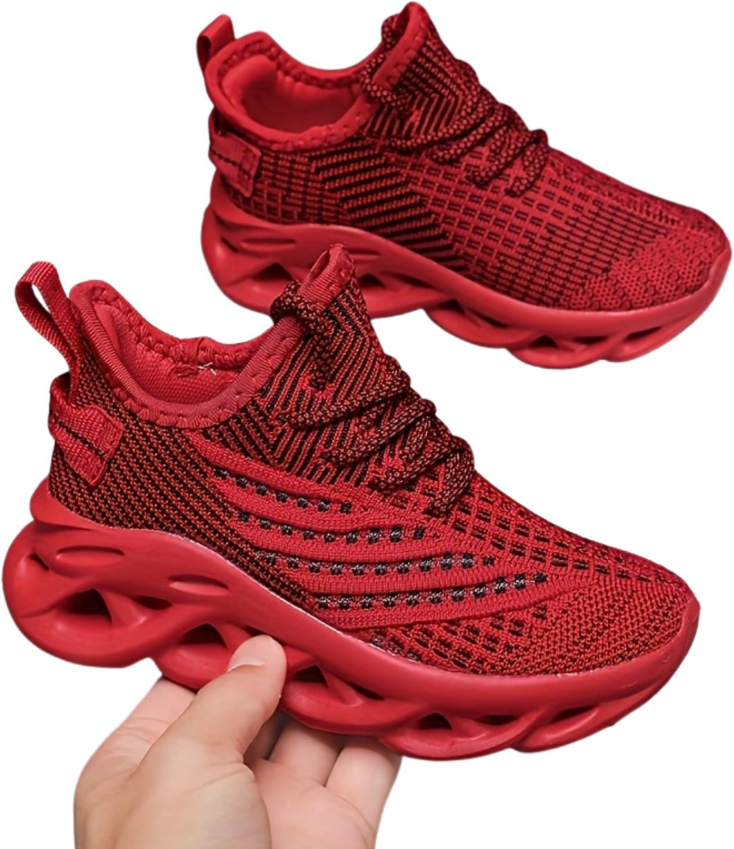 Currero Schoenen Meisjes Sneakers Comfortabel Wandelschoenen Casual Kinder Schoenen 38 Rood