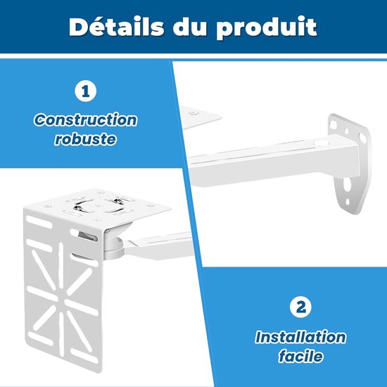 Camera Beugel Muur - 30 cm - Universele Wandbeugel - Metalen Verlengarm - Beveiligingscamera Universeel - Dome Camera Beugel - Ophangsysteem - Camerasteun - Beveiliging — afbeelding 2