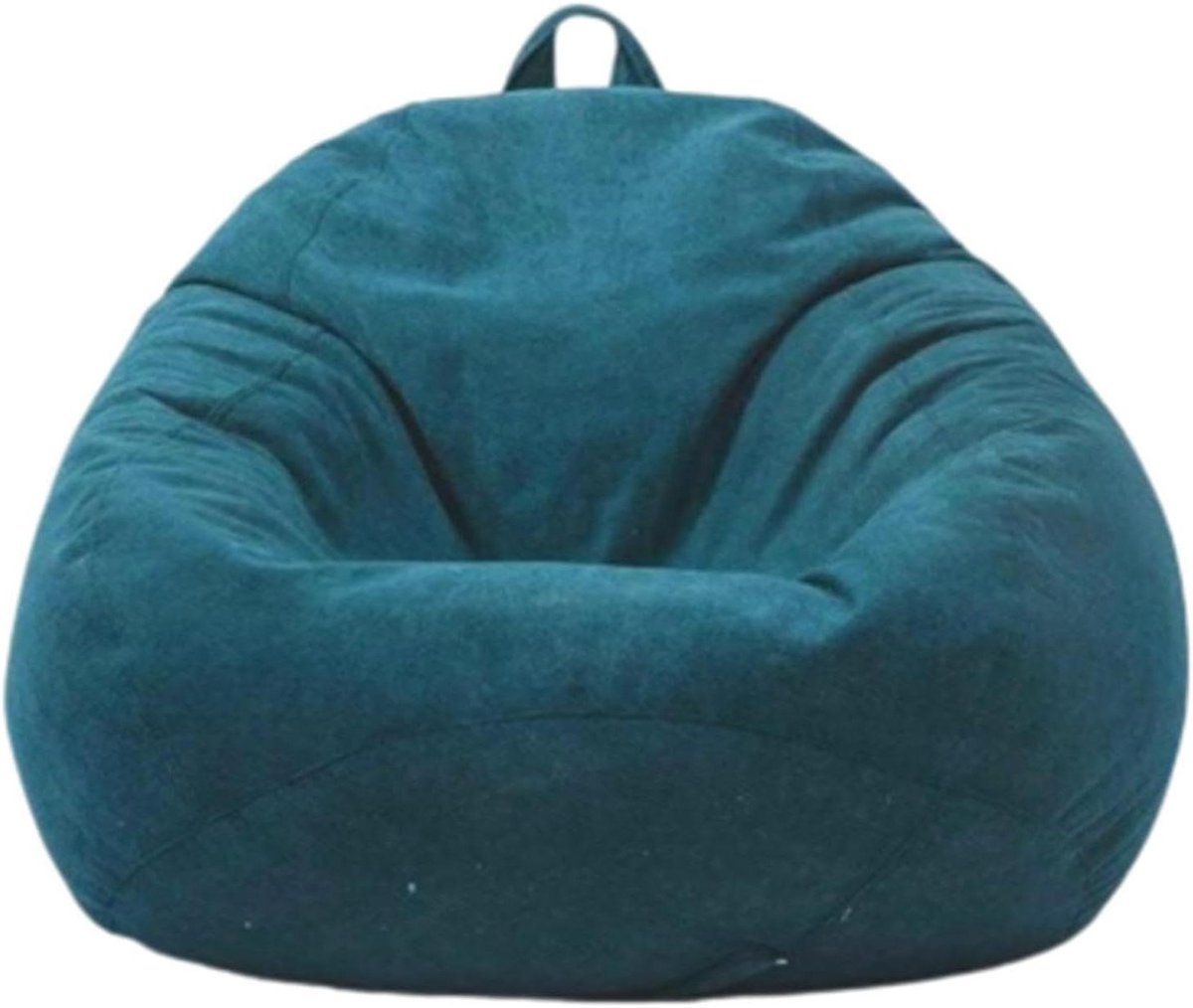 Zitzak Stoel - Zitzak Bank - Ontspannen Lezen - Premium Fluweel - 110x120cm - Blauw