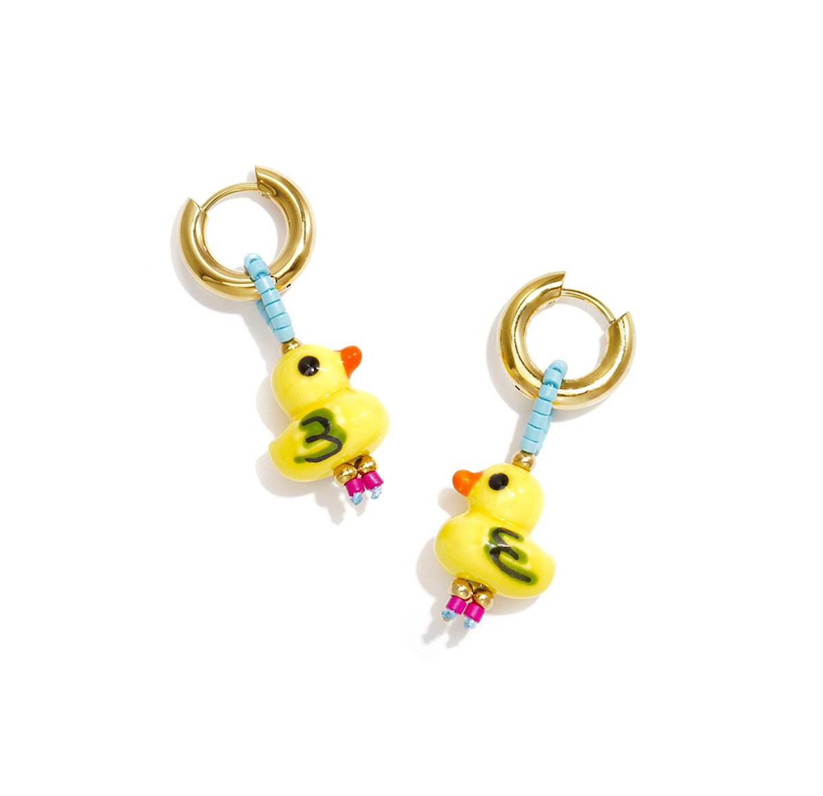 Oorbellen eendjes - Happy Ducks - Club Spice - 3.5 Centimeter - Stainless steel - Damesdingetjes
