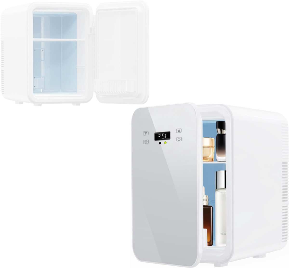 ApexArte® Mini Vriezer - Kleine Diepvrieskast - Vrieskist - Wit