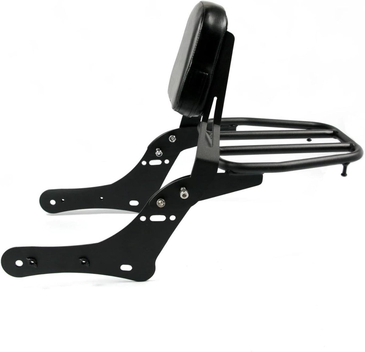 Passagierskussen Motorfiets - Motorfiets Rugsteun - Comfortabel Rijden - Afneembare Rugleuning - 332 kg - Zwart