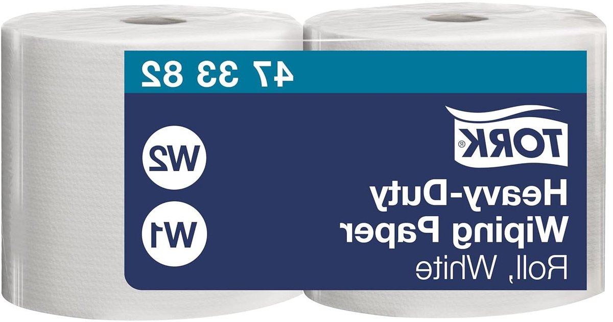 Polisseerpapier Wit - Industrieel poetsrol - Snel opruimen - Sterk bij vocht - 2 x 350 vel - Wit