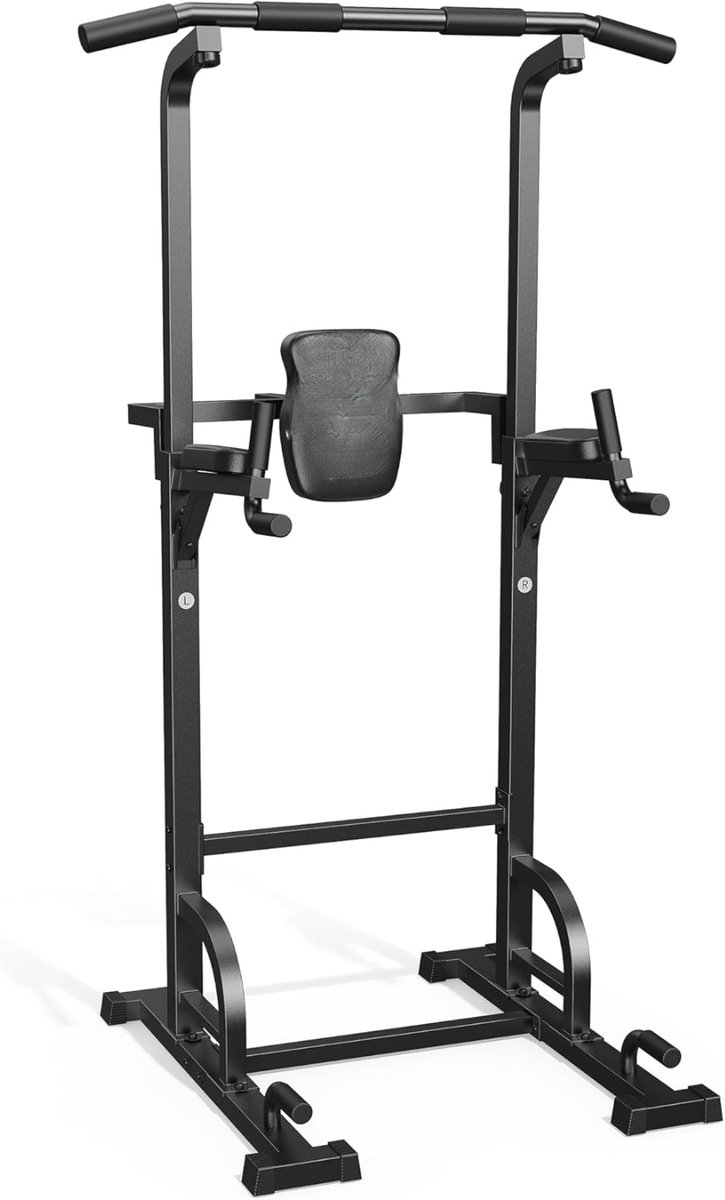 JCP® Pull Up Station - Pull Up Bar - Dip Station - Zwart - 105cm x 101cm x 224vm