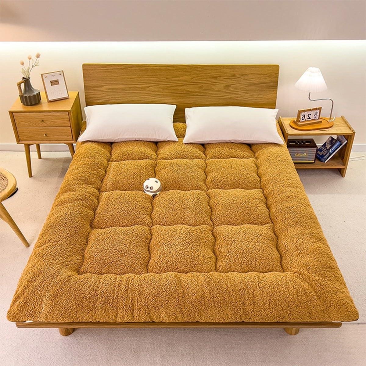 Gastenmatras - Opvouwbare matras futon - Comfortabel slapen - 10cm dik dons katoen - 150x200cm - A