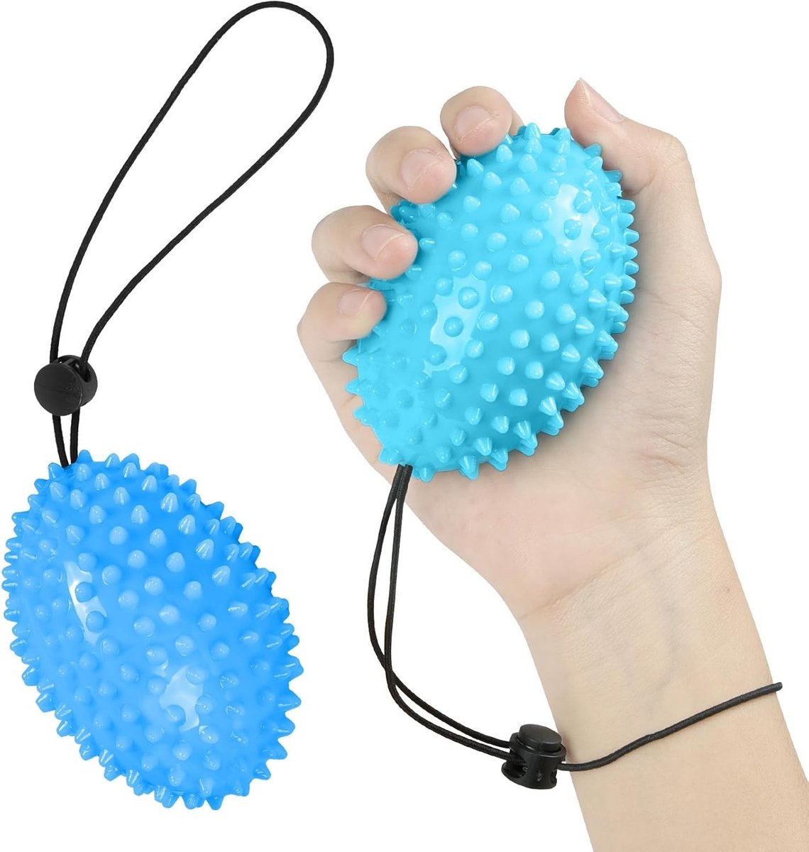 Anti-Stress Ballen voor Hand- en Vingertraining, Zachte Rubber Knijpballen voor Stressverlichting en Artritis Behandeling
