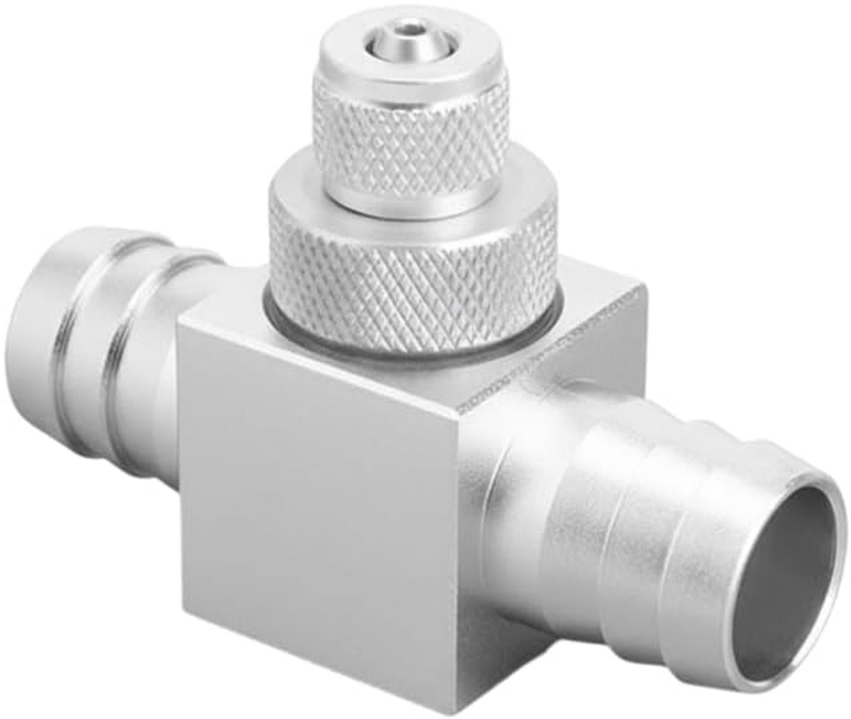 Inline CO2-diffuser, aquariumkooldioxide externe verstuiver, bellentellerreactor, ingebouwde terugslagklep voor beplante aquariumtanks (12/16 mm)
