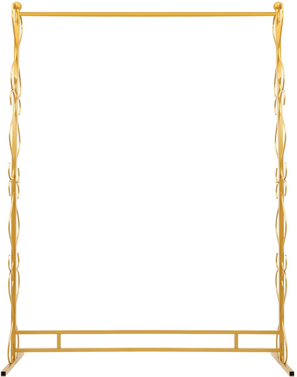 Freestanding kledingrek - luxe kledingdisplay voor trouwjurken en commerciële kleding 150x45x205 cm