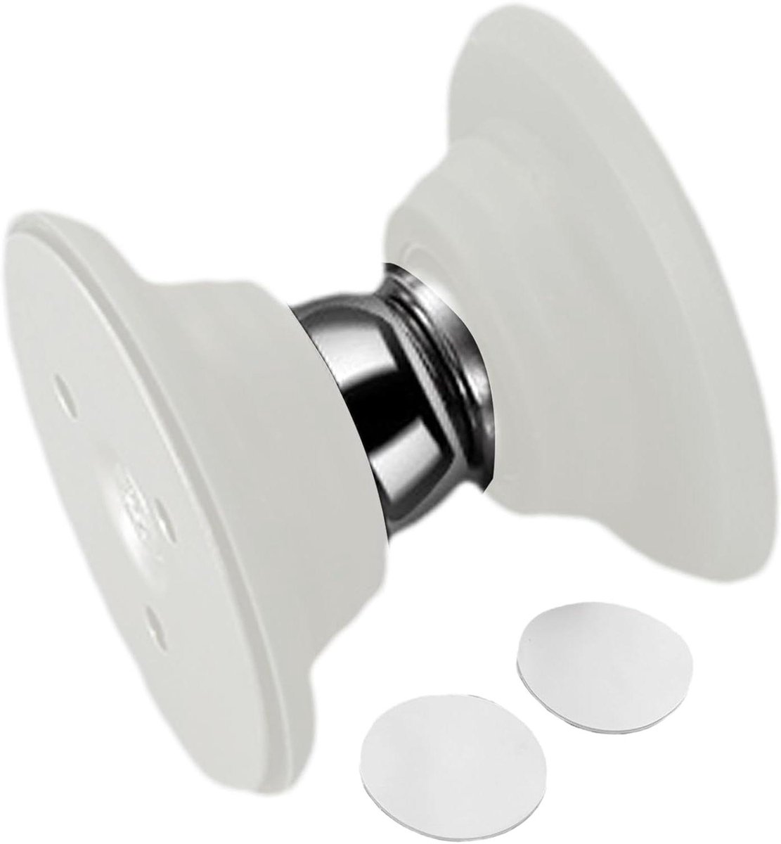Magnetische Deurstoppers - Deurvanger Wandmontage - Deur Stil Houden - Geen Gaten Boren - 5.5 cm - Wit