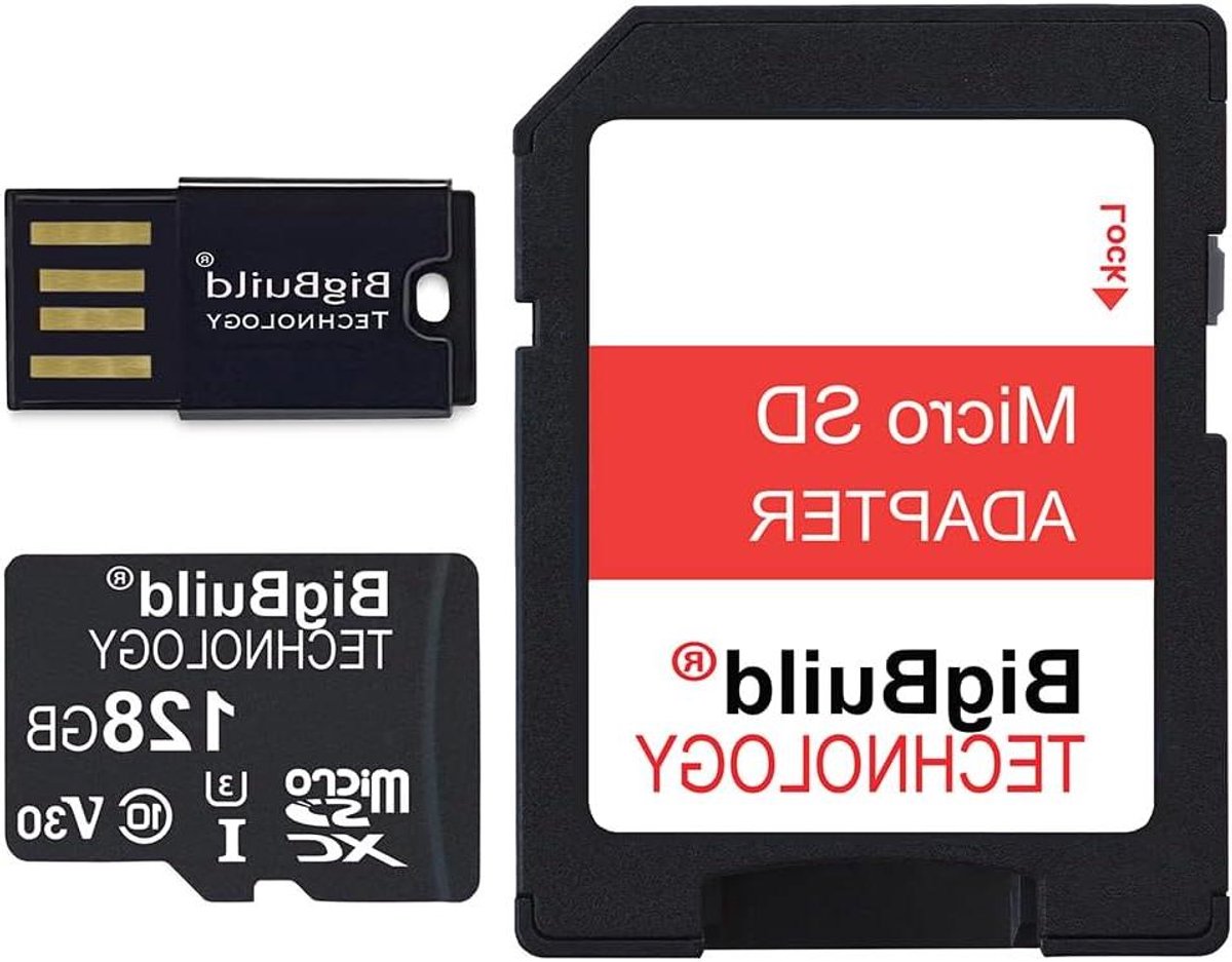 Micro SDXC Kaart - Geheugenkaart Opslag - Dashcam Opnames - Ultra Hoge Snelheid - 128GB - Zwart