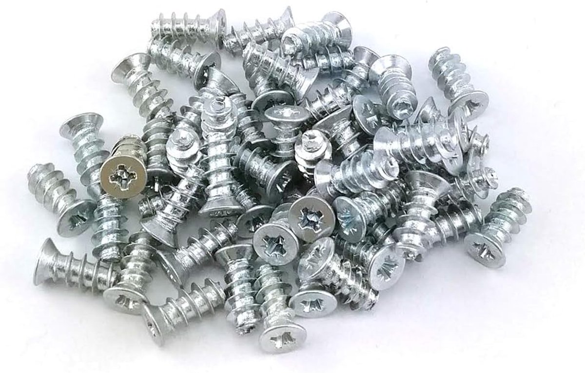 50 euroschroeven meubelschroeven met verzonken kop 6,3 x 20 mm