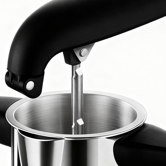 Citruspers - Sap Limoenpers - Verse Sappen Maken - Efficiënte Sap Extractie - 17.5cm Hoog - Zilver — afbeelding 2