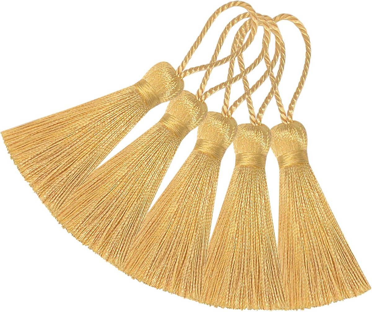 bladwijzer kwastje doe-het-zelf ambacht: 20 stuks mini zijdeachtige Chinese knoop hanger met koordlus voor sieraden oorbellen, slinger, afstuderen, feest, sleutelhanger en kleine hangende