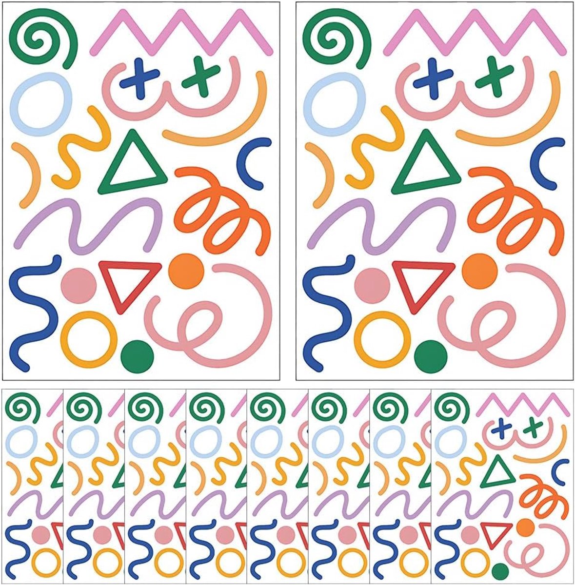 Muurstickers, Ronde Cirkel Muursticker, Onregelmatige lijnenMuursticker, Muurstickers, voor Meubels, Slaapkamer, Woonkamer Decoratie