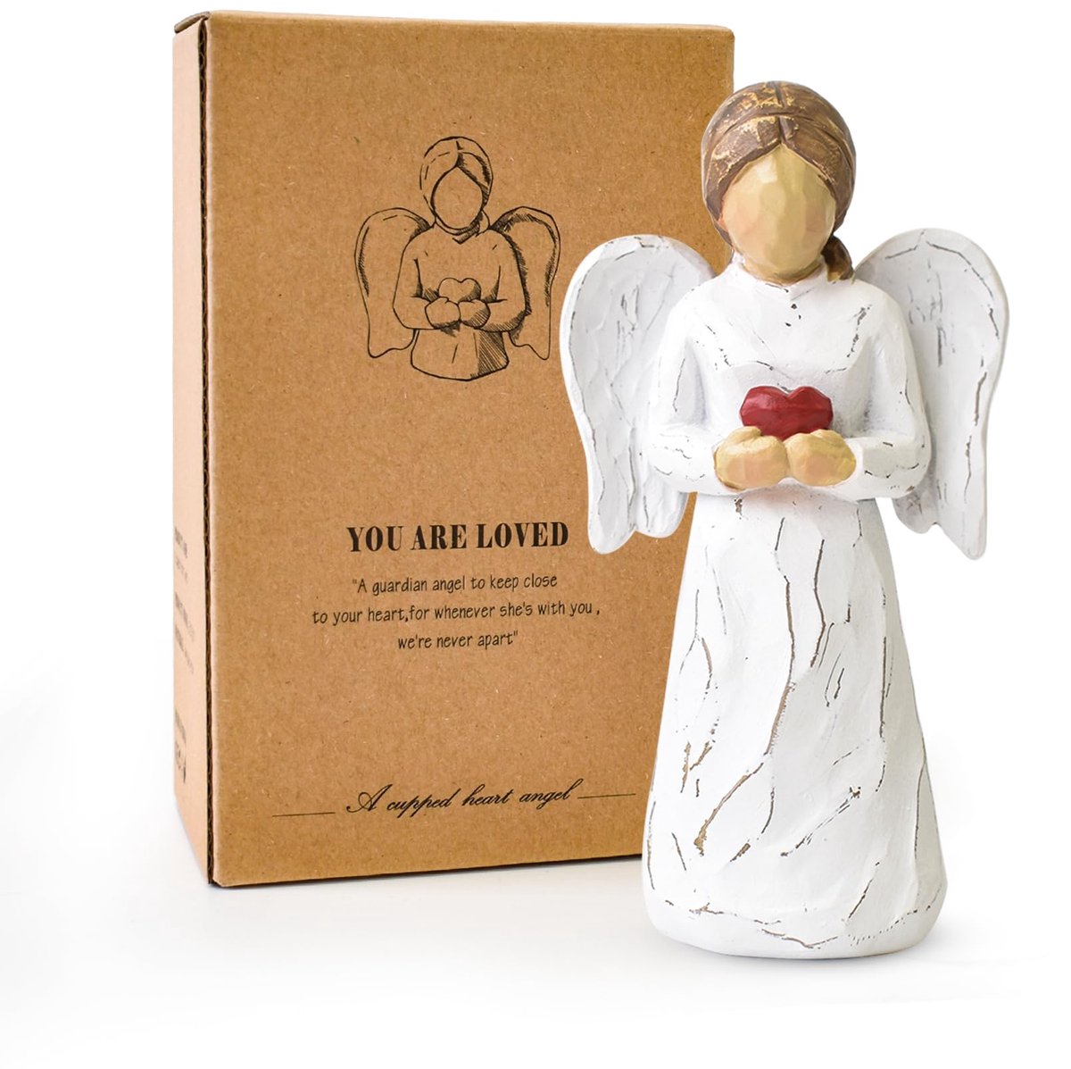 standbeeld, helende engel beeldjes voor vrouwen, hars-engel standbeeld voor Thanksgiving, Kerstmis, woondecoratie, ornament, herdenkingsgeschenken