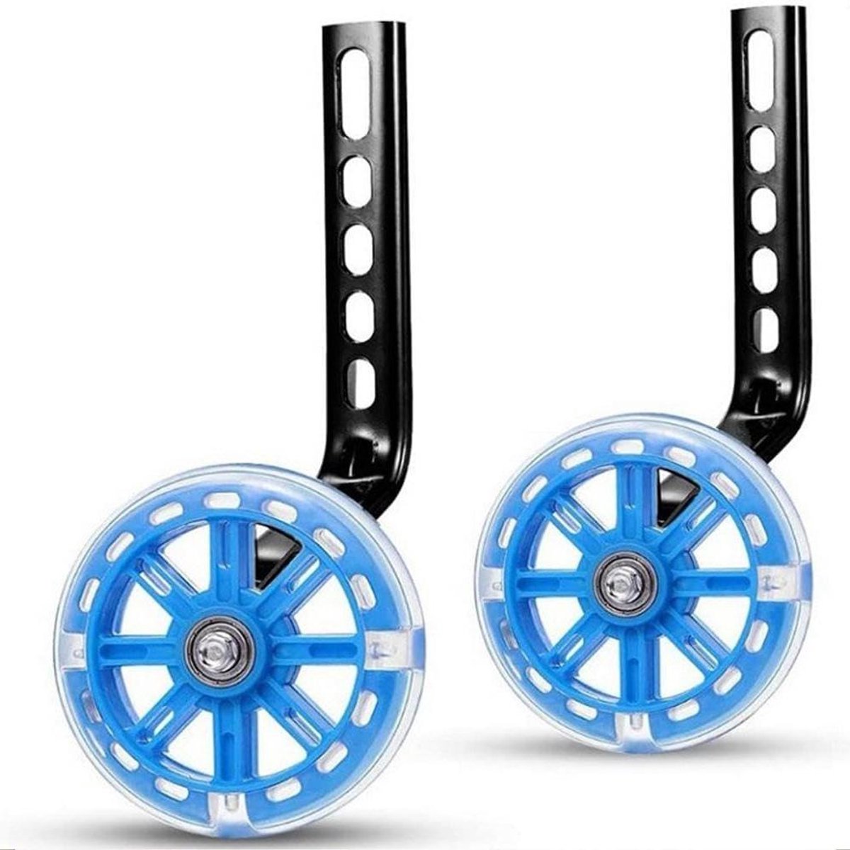 Zijwieltjes Kinderfiets - Balanshulp - Leren Fietsen - Met LED Verlichting - 12-20 inch - Blauw