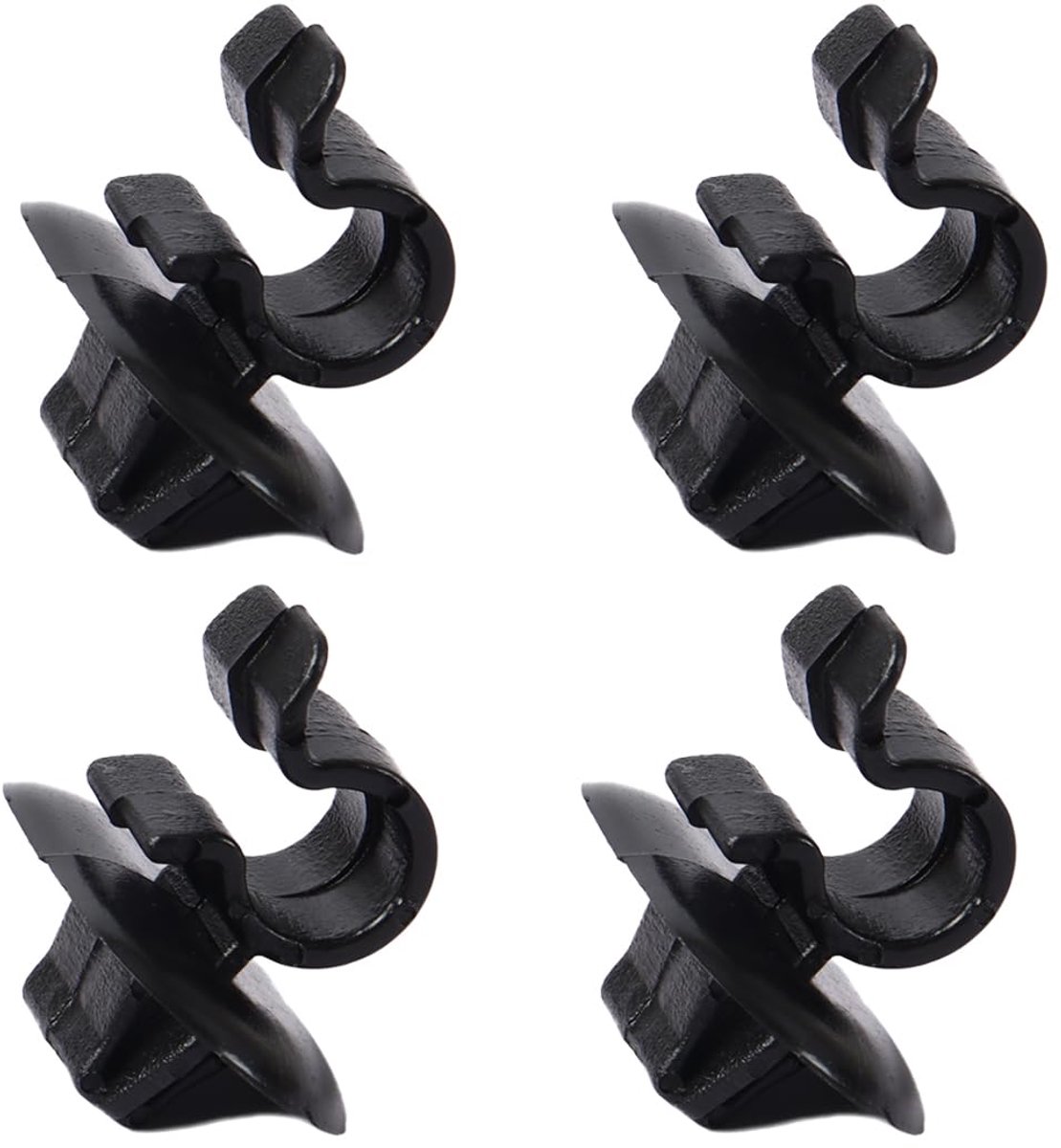 4 stuks zwarte clips van kunststof, reserveclips voor motorkaphouder, houder voor motorkapstang of steunstang, a, M